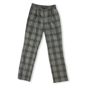 Full Tilt Plaid Pants XS Wide Leg High Rise Trousers Preppy Y2K
